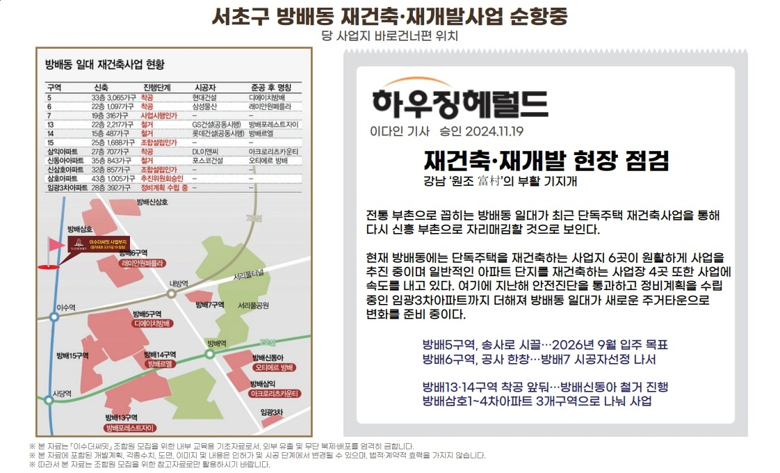 이수 더 서밋 시장조사
